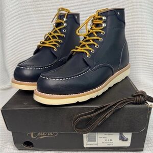 Cuero / Leather Work Boots / The Darren 110,000 Mile / Navy / Men’s 11.5